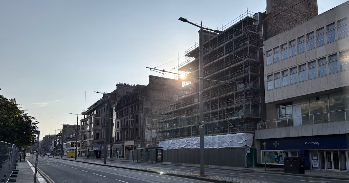 Work Ongoing to Secure Fire-Hit Edinburgh Building