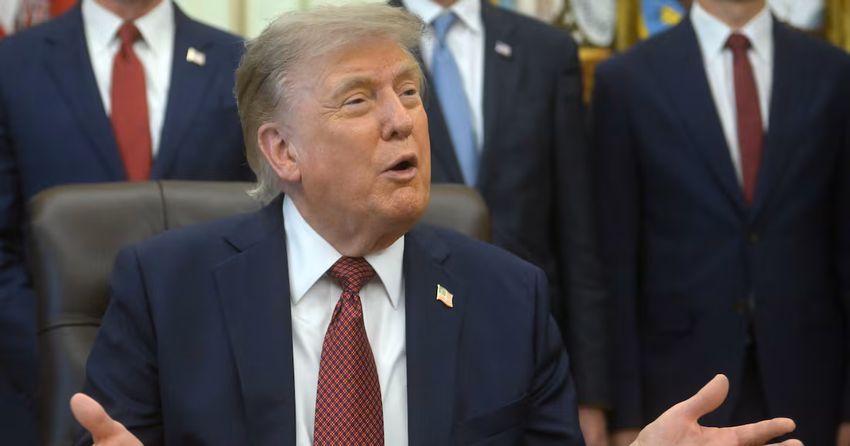 Trump defends import tariffs against UK