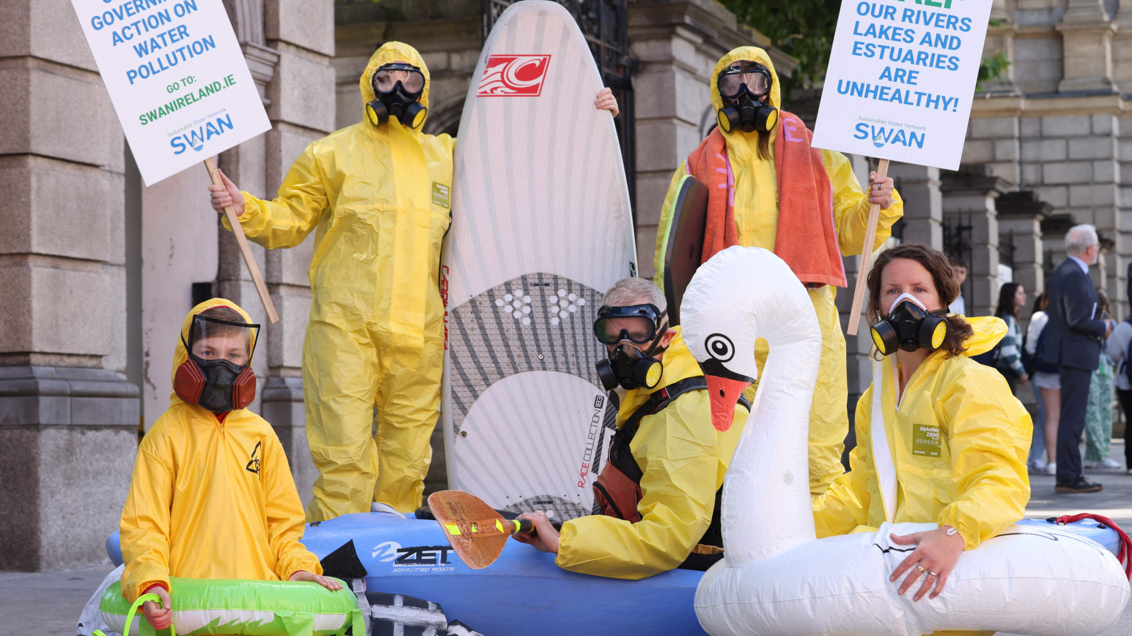 Swan Advocates for Cleaner Waterways in Ireland