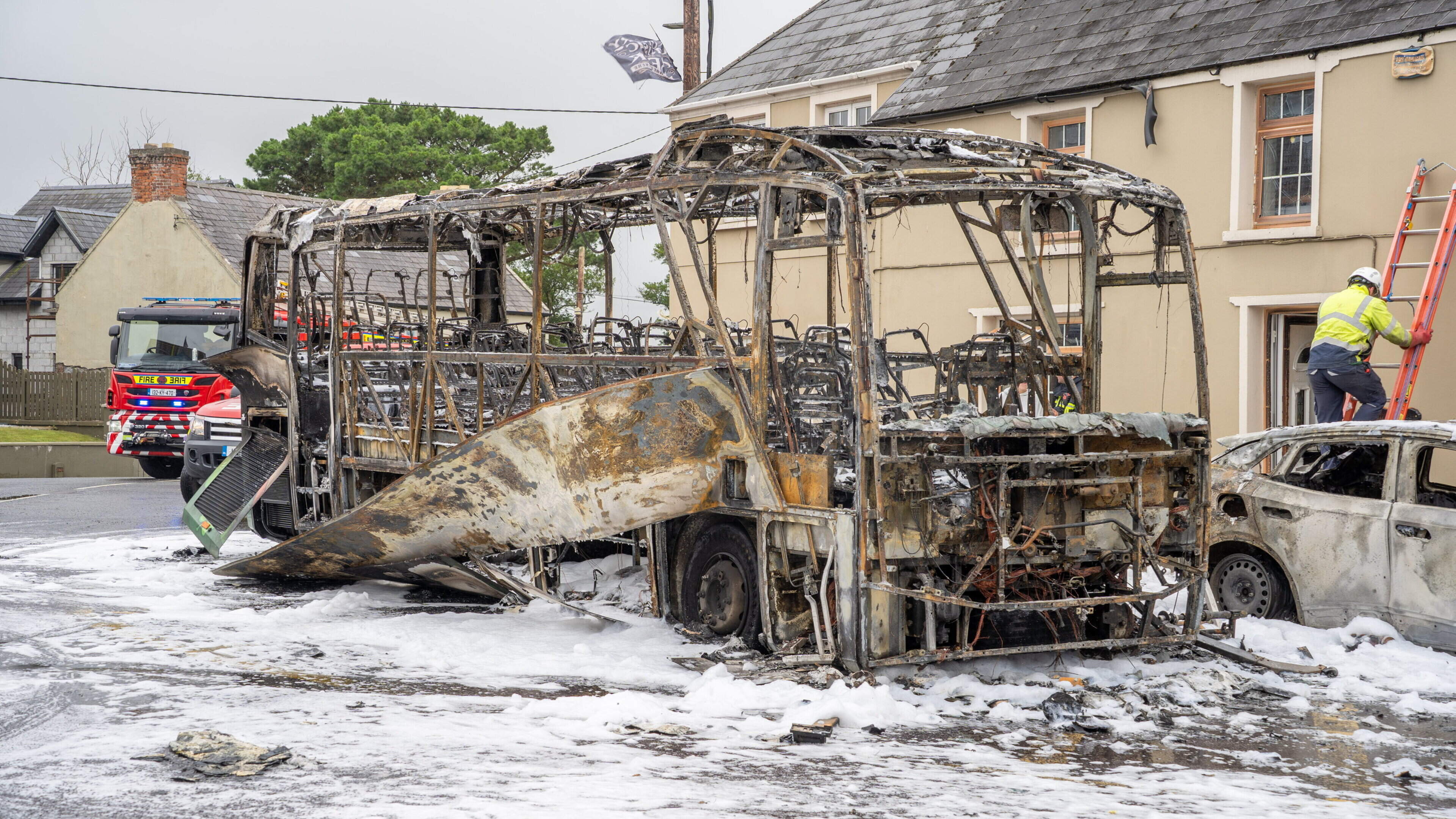 Tourist Bus Catches Fire in Kerry, No Injuries