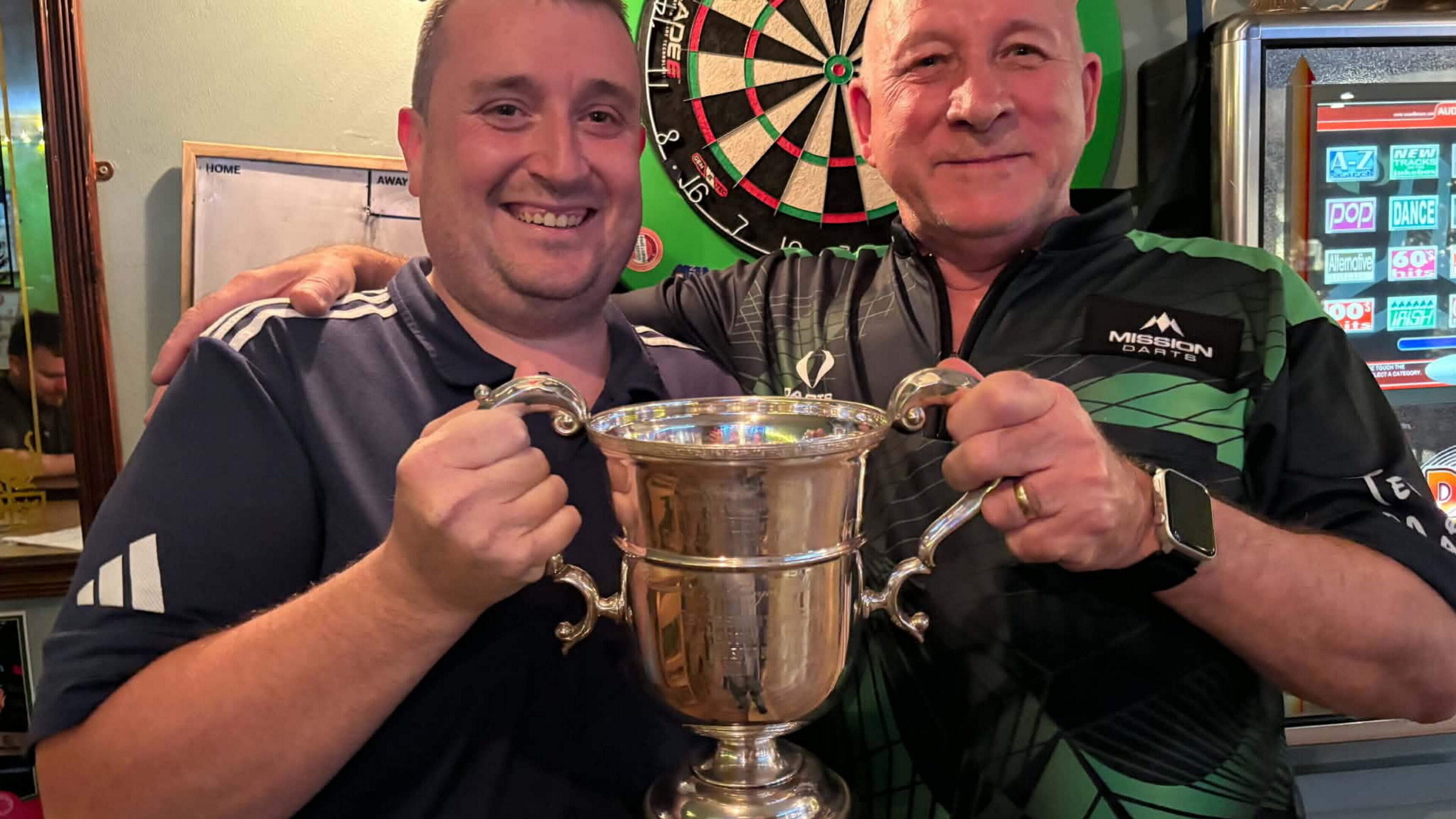 McArdle and McAlester Win Darts Memorial Cup