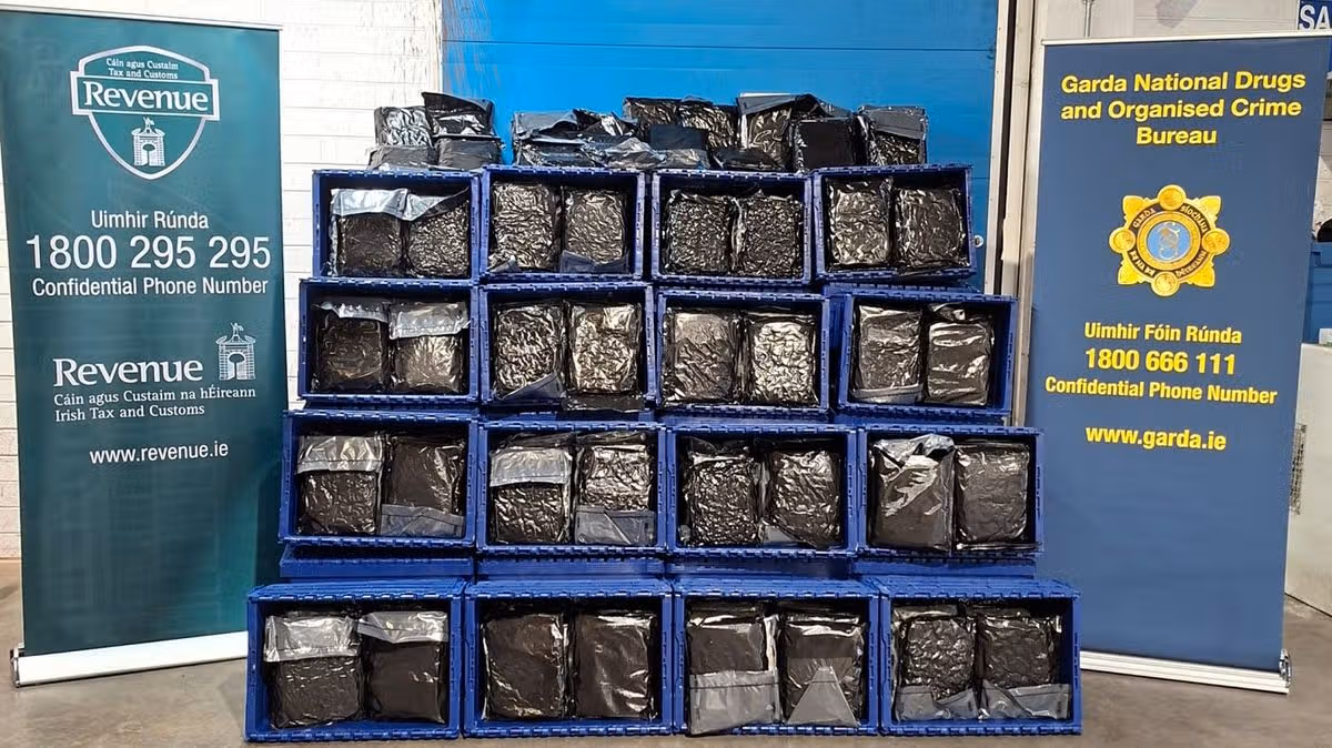 Gardaí seize €7.84 million cannabis at Dublin Port
