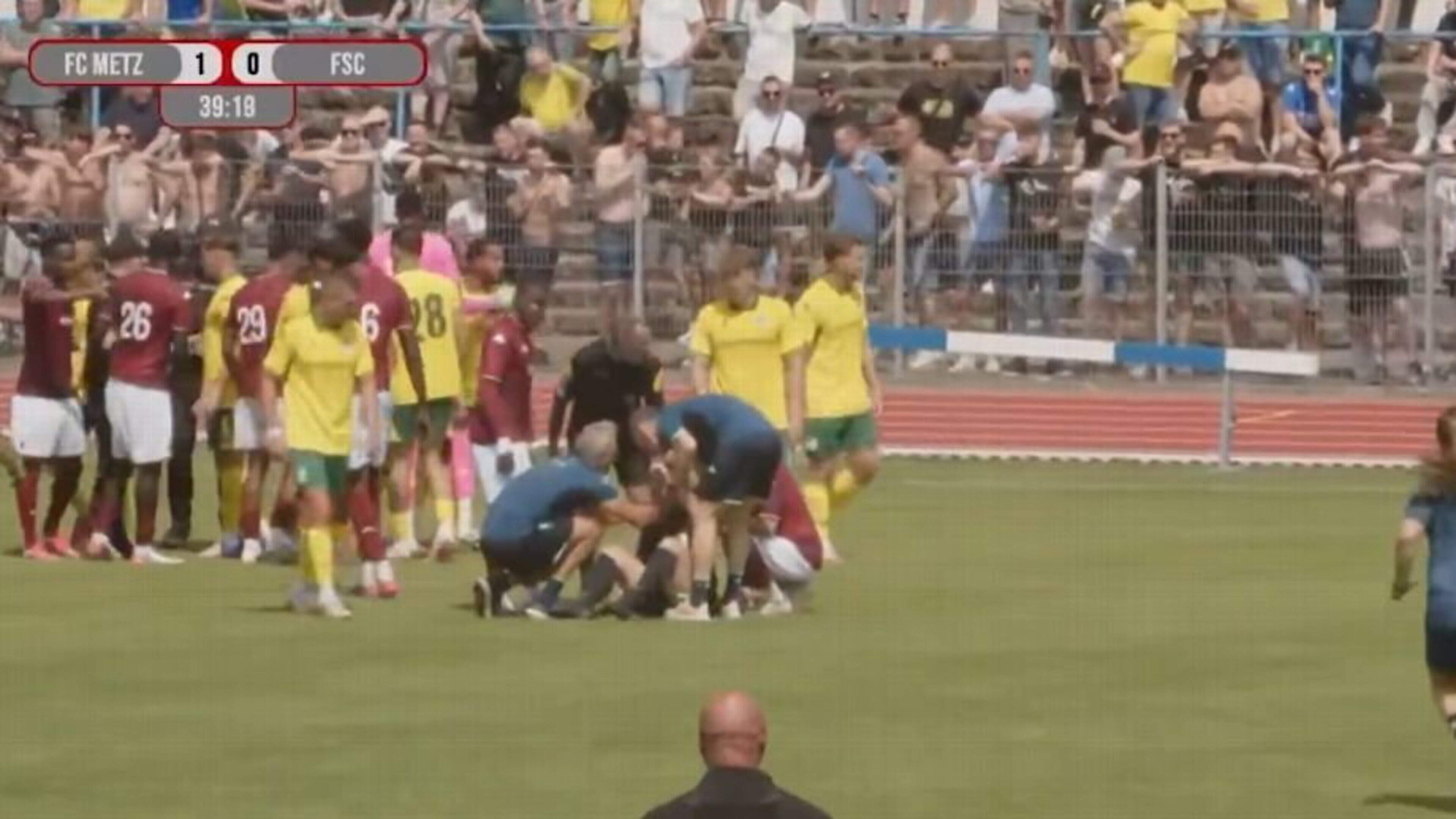 Referee injured during pre-season friendly match