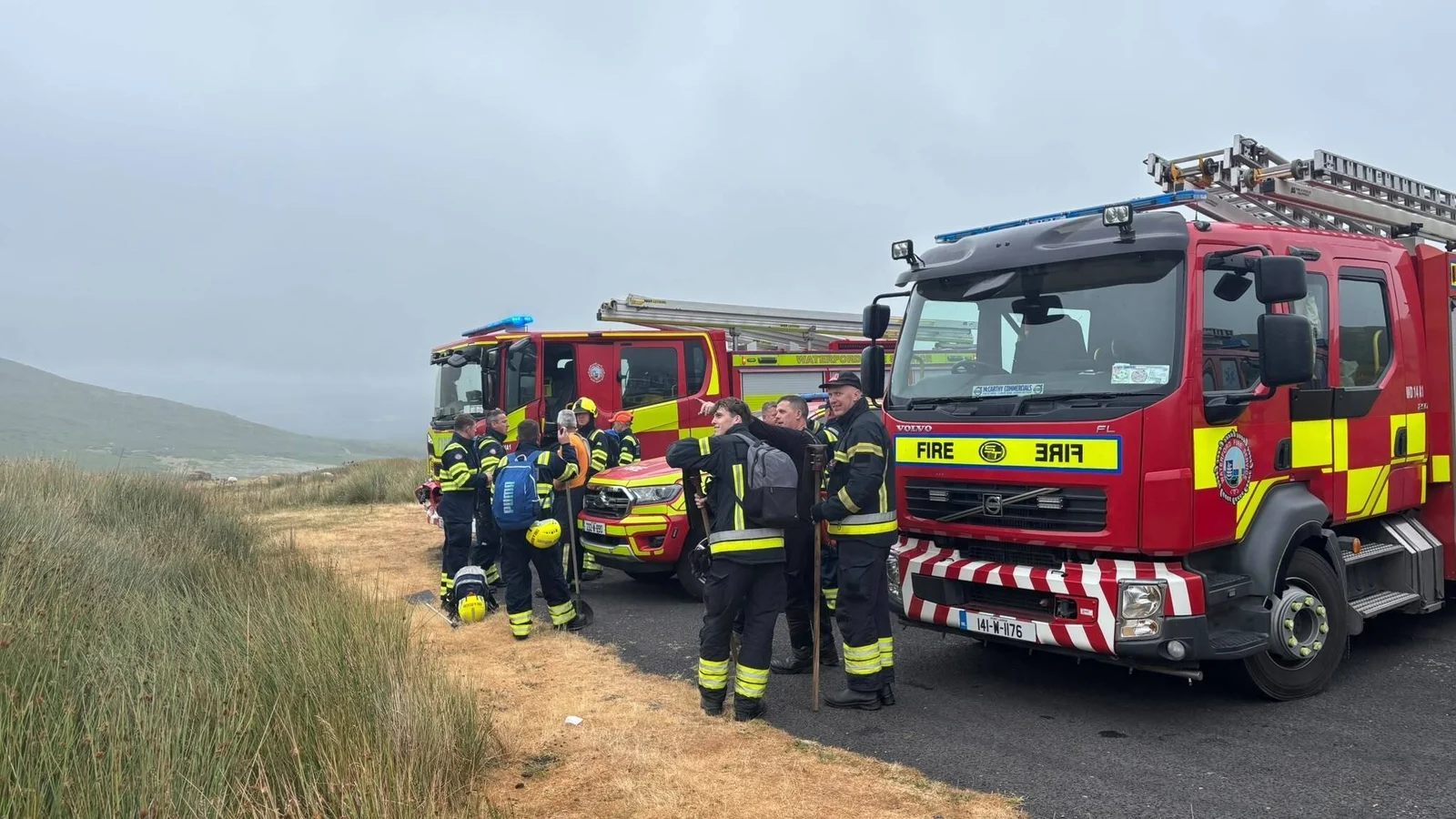 Firefighters tackle gorse blaze in Comeragh Mountains