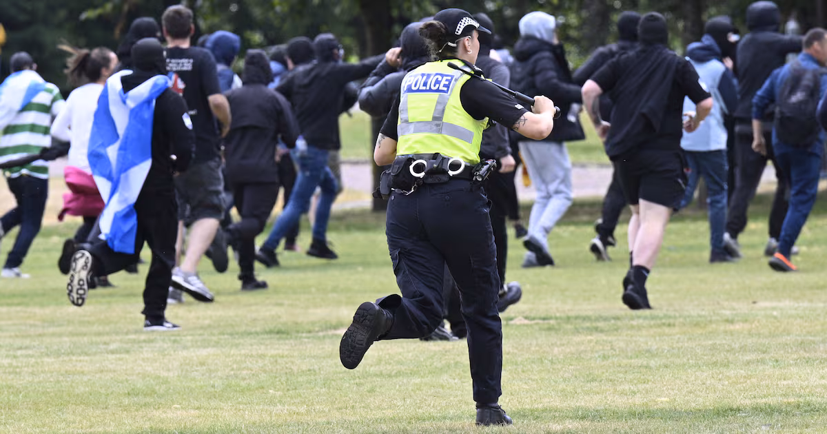 Glasgow protest labeled as far-right hatred