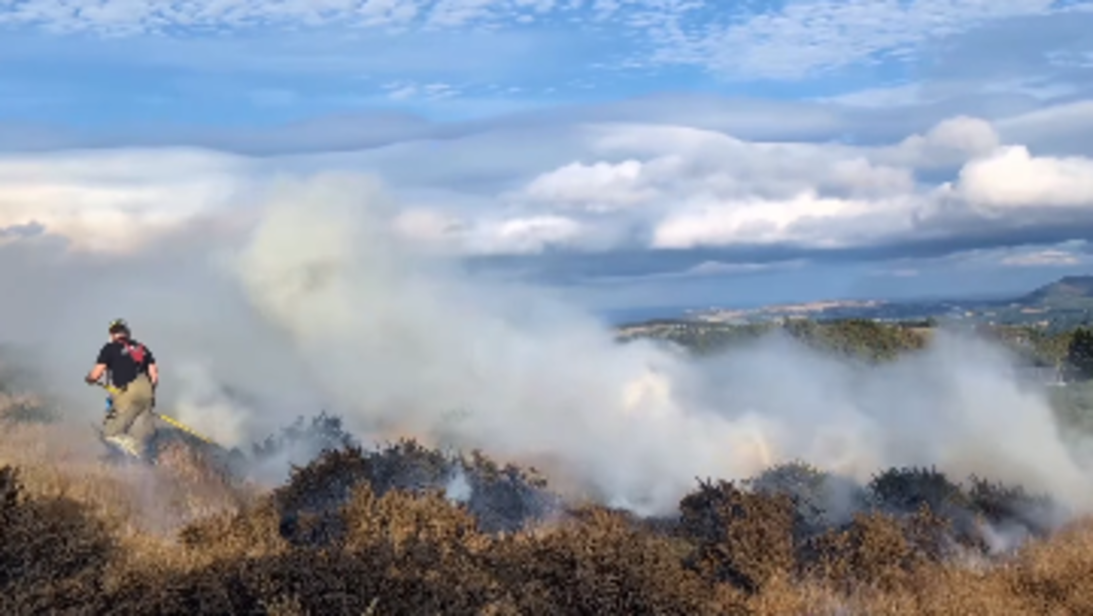 Dublin Fire Brigade Responds to Gorse Fire