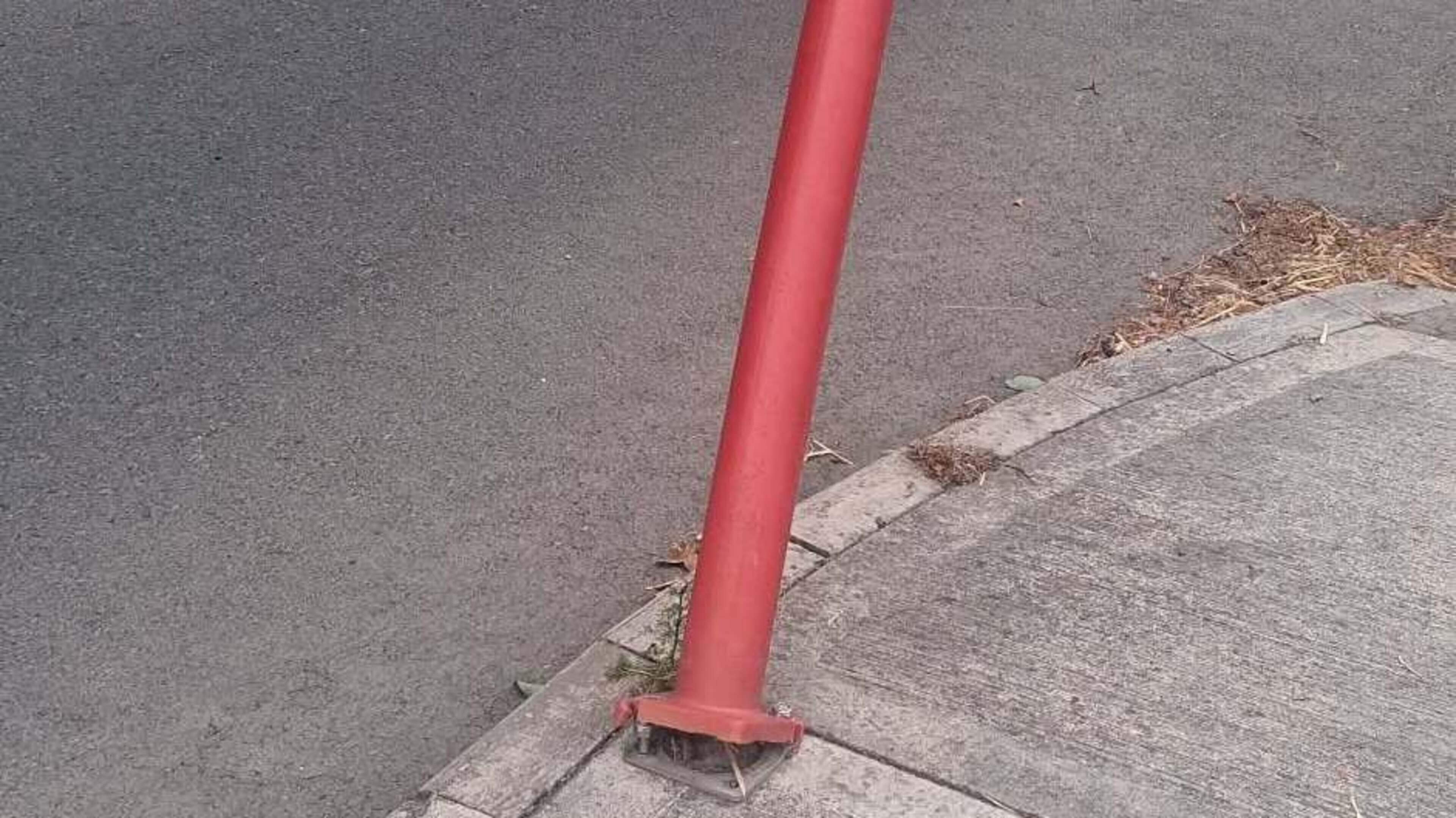 Vandalism of School Bollard in Termonfeckin