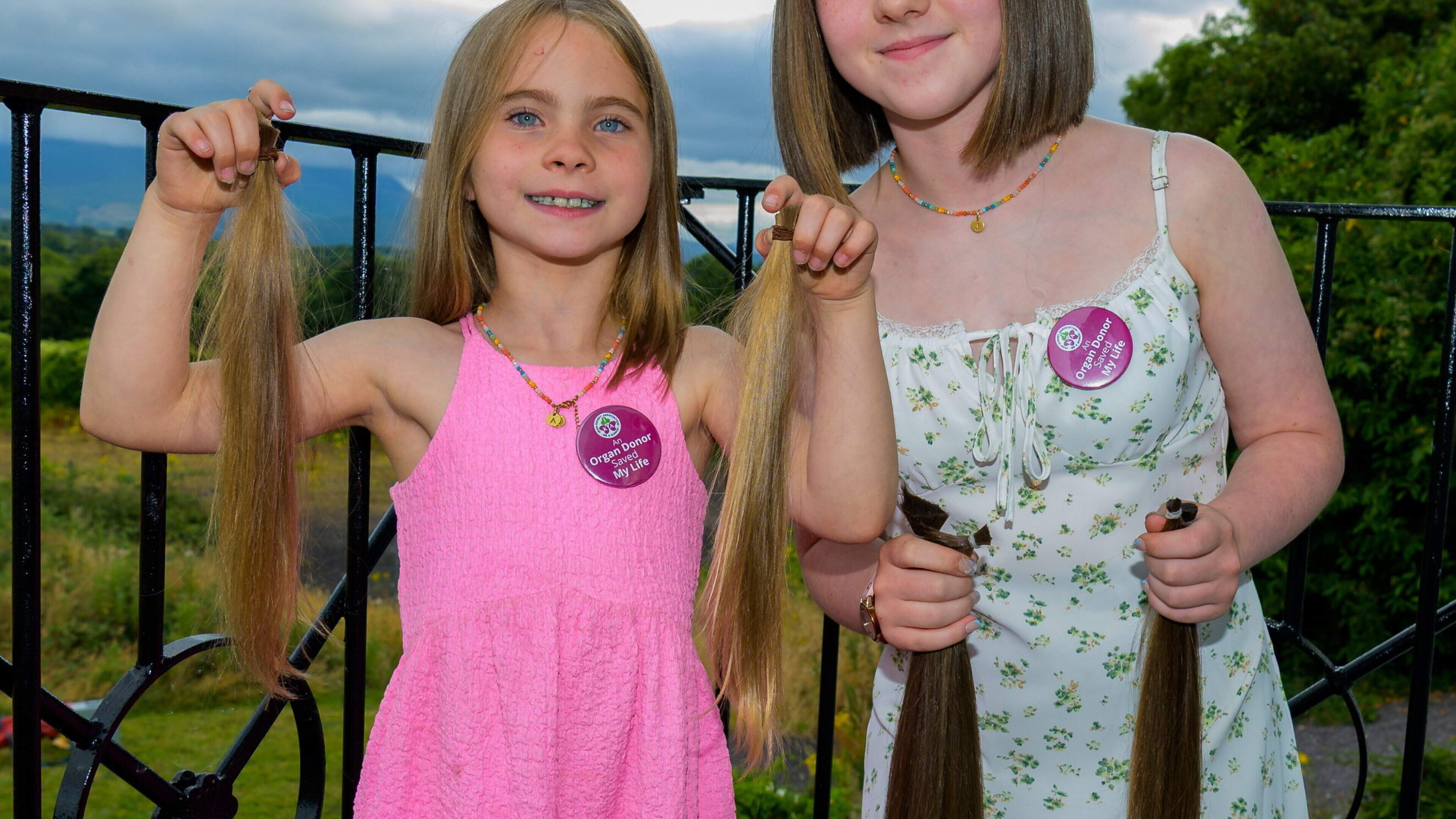 Sisters Cut Hair for Charity in Kerry