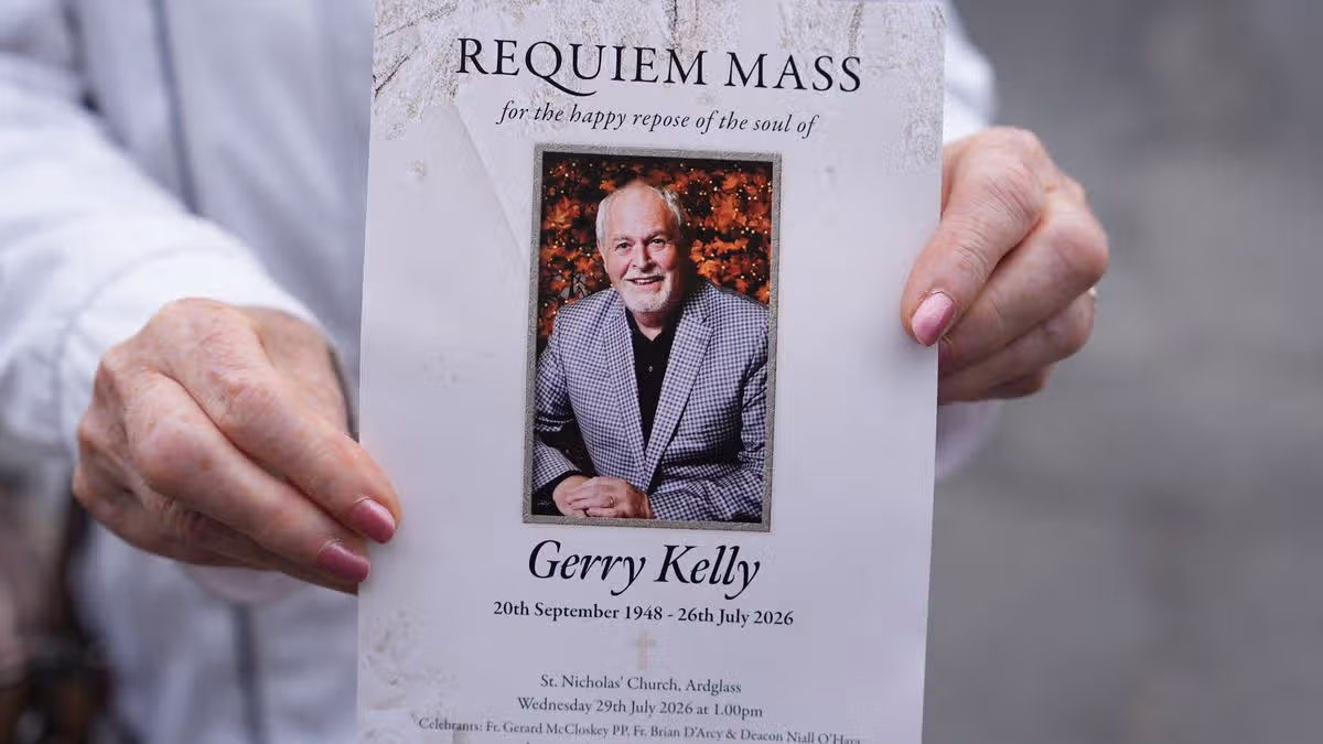 Gerry Kelly's Funeral Held in Ardglass, Co Down