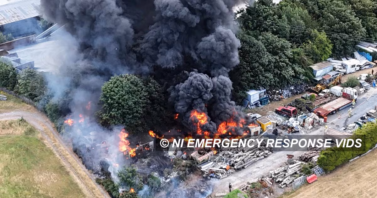 Fire Destroys Classic Cars in Co Down Yard