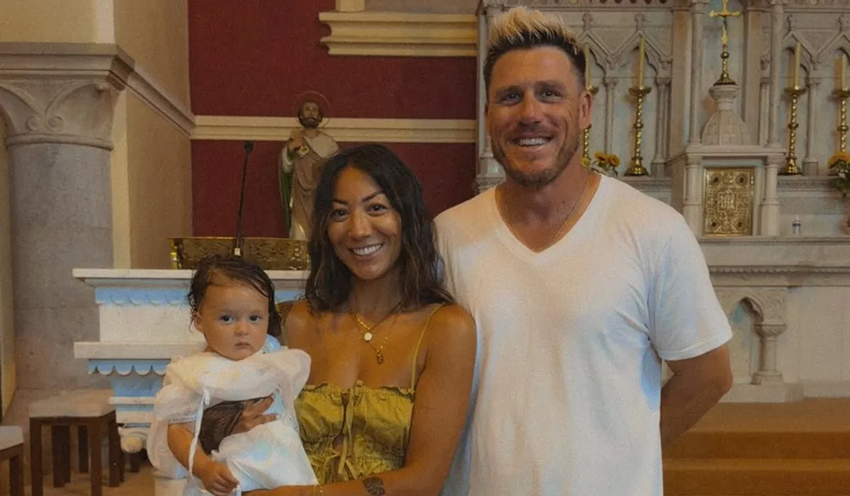 Peter O'Riordan's Daughter Christened in Family Tradition
