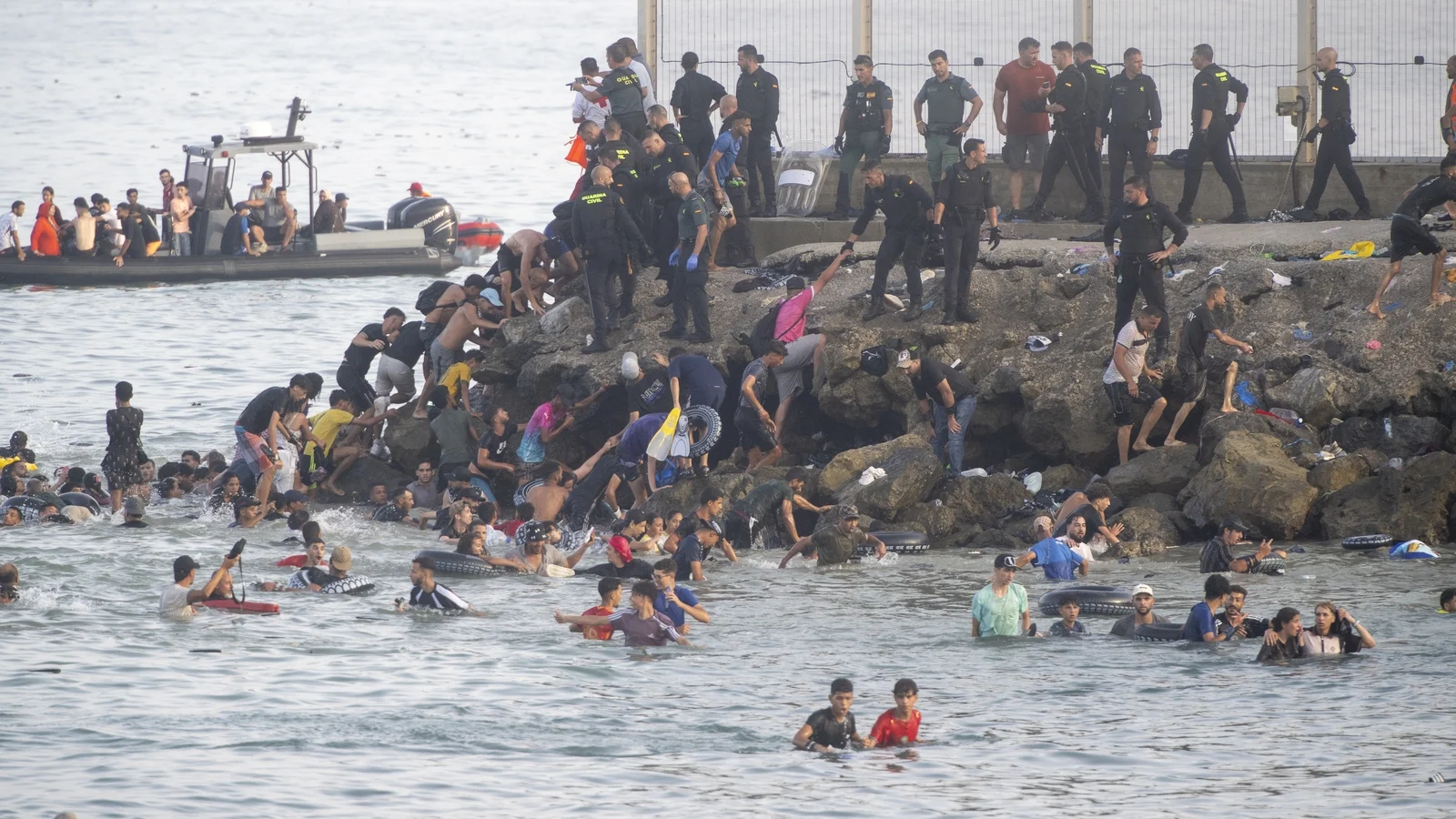 Over 49,000 Migrants Enter Ceuta in 24 Hours