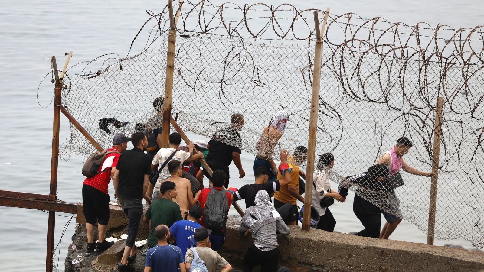 Ceuta border reinforced after mass crossings from Morocco