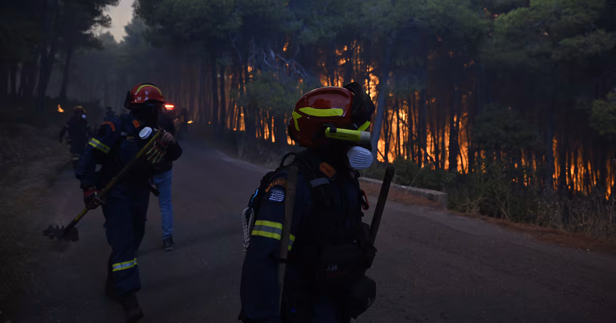 Wildfire Crisis Eases in Western Europe, Worsens in Greece