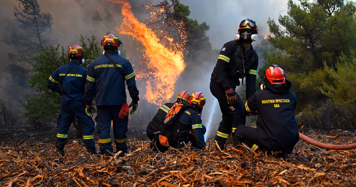 Greek Wildfires Halted After Helicopter Crash