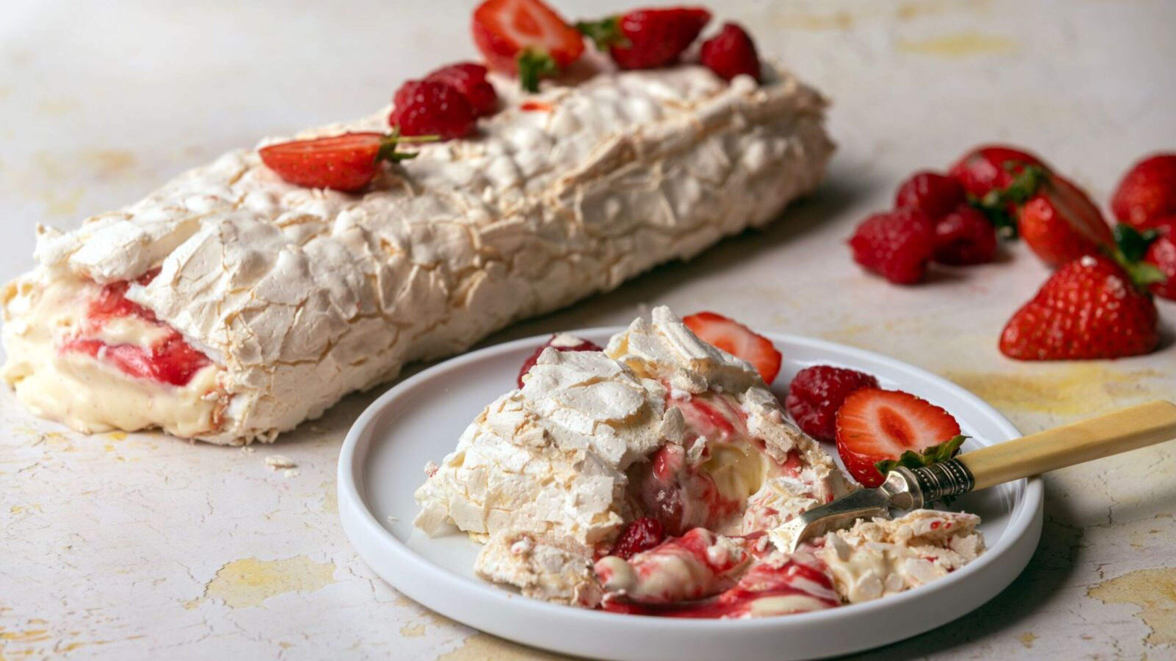 Frozen Meringue Roulade Recipe