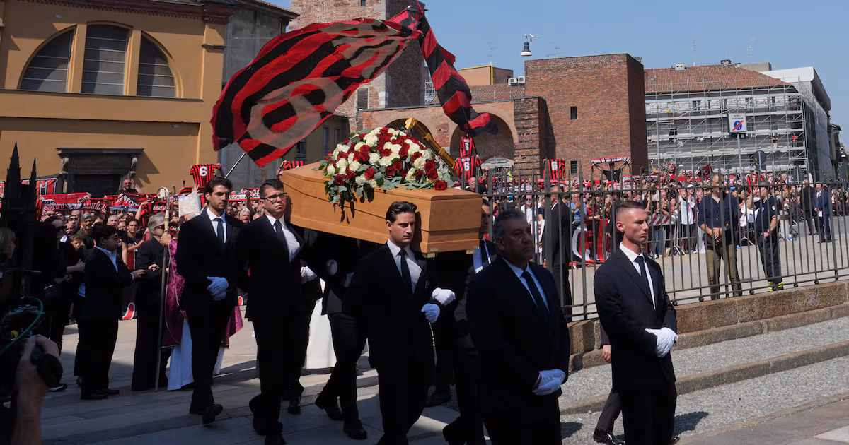 Franco Baresi’s funeral attended by former stars
