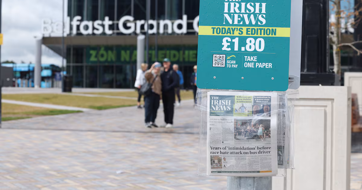 Irish News Launches City Centre Newspaper Trial