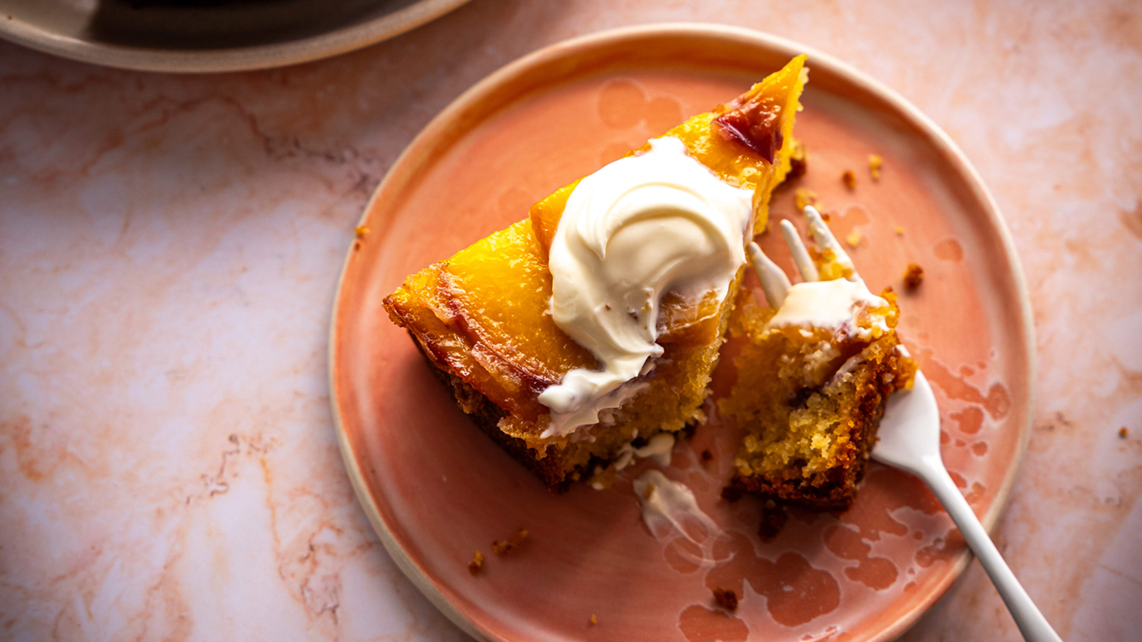 Brown Butter Upside-Down Peach Cake Recipe