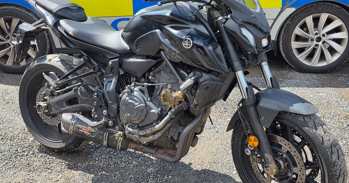 Police Use Drones to Seize Stolen Motorbike