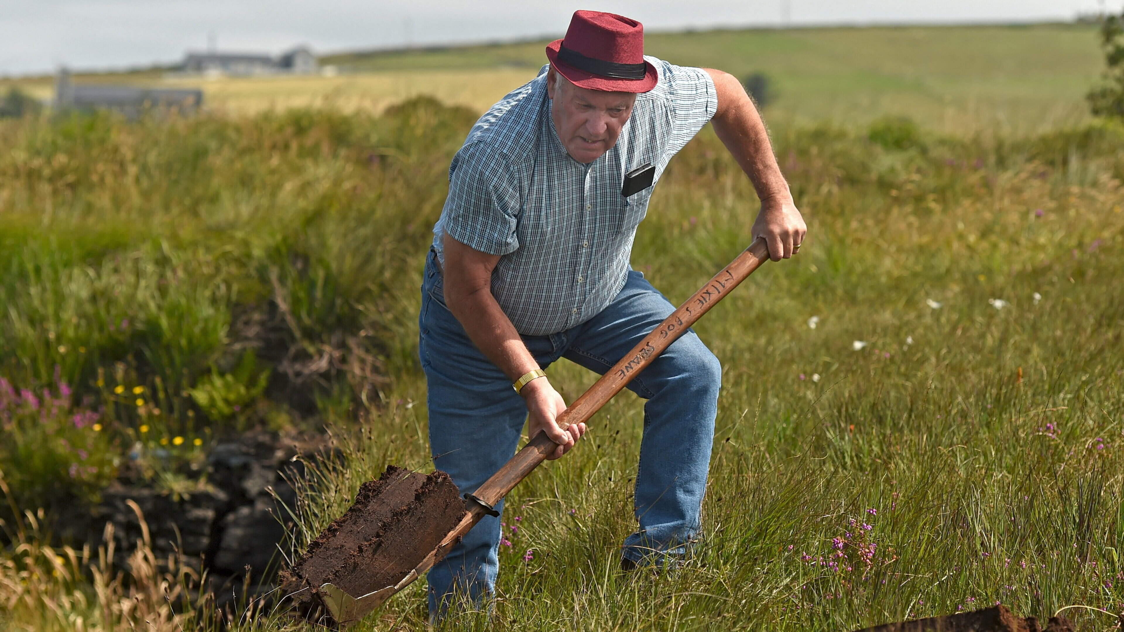Belmullet Man Preserves Turf Cutting Tradition