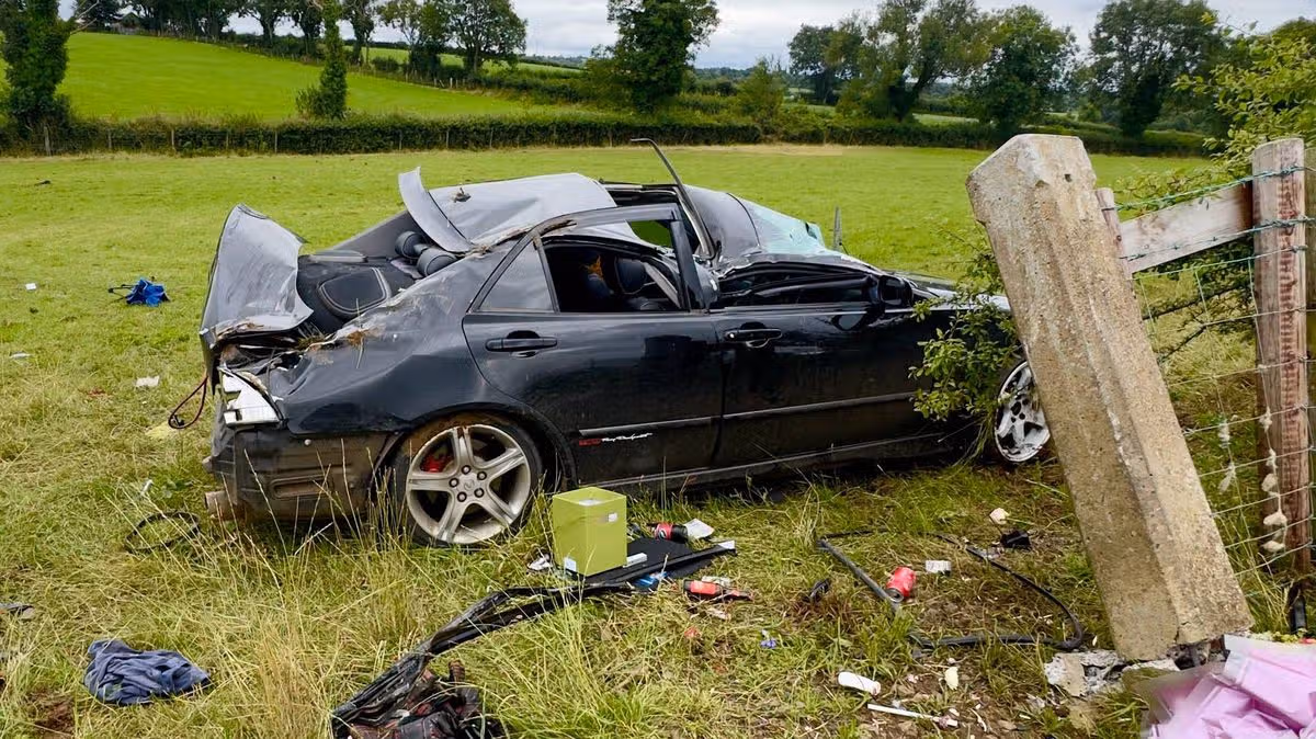 Motorist survives ejection from sunroof in crash
