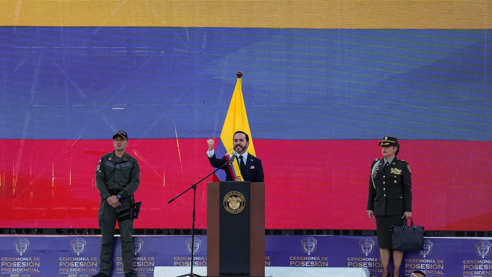 New Colombia president vows to defeat narco-terrorists