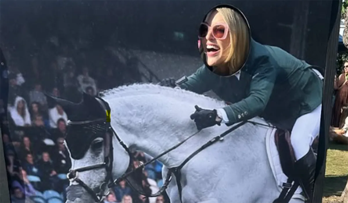 Amy Huberman at Dublin Horse Show