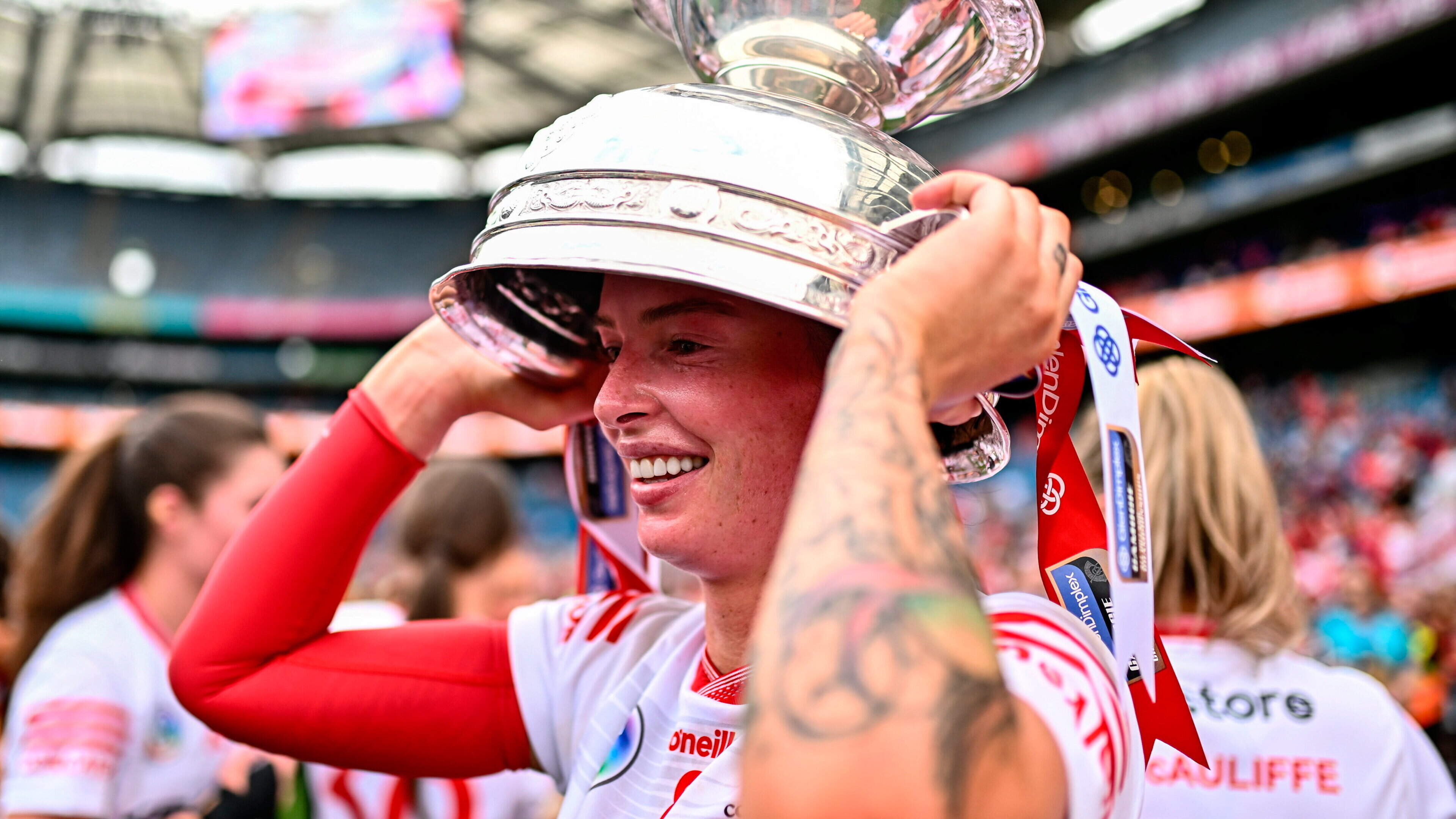 Ashling Thompson celebrates All-Ireland medal success