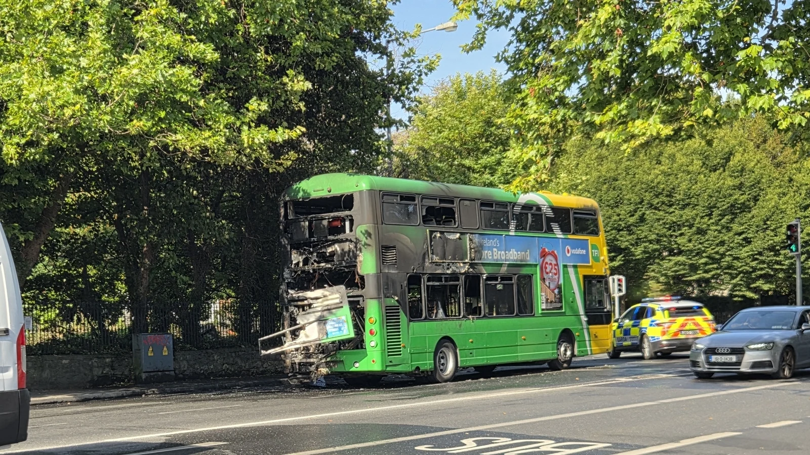 Passengers evacuated from Dublin Bus fire