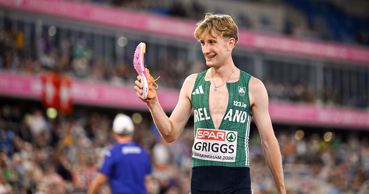 Griggs finishes eighth in European 5000M final