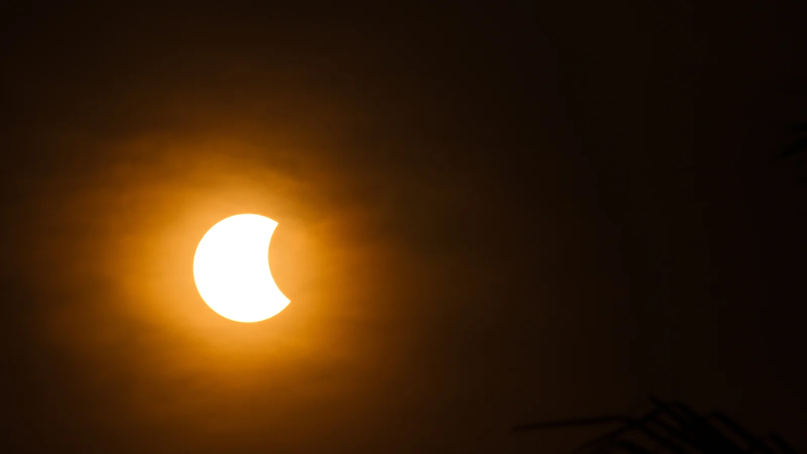 Partial solar eclipse covers over 90% of Sun