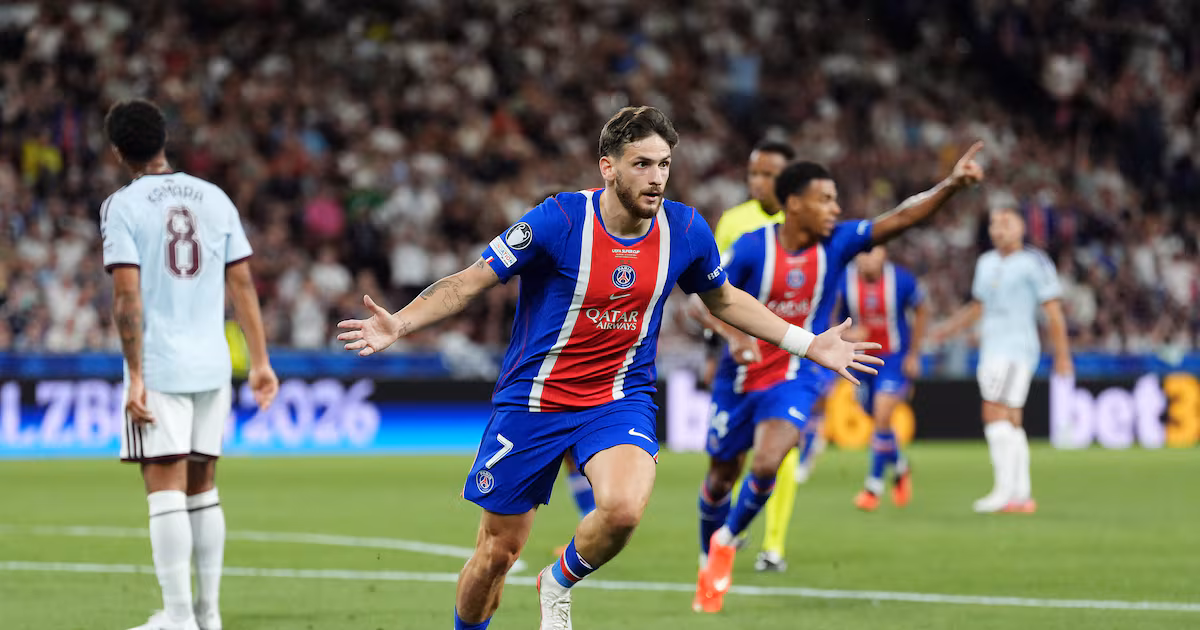 PSG Wins Super Cup Against Aston Villa 2-1