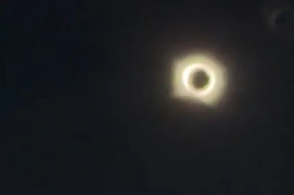 Flight Captures Stunning Solar Eclipse Mid-Air