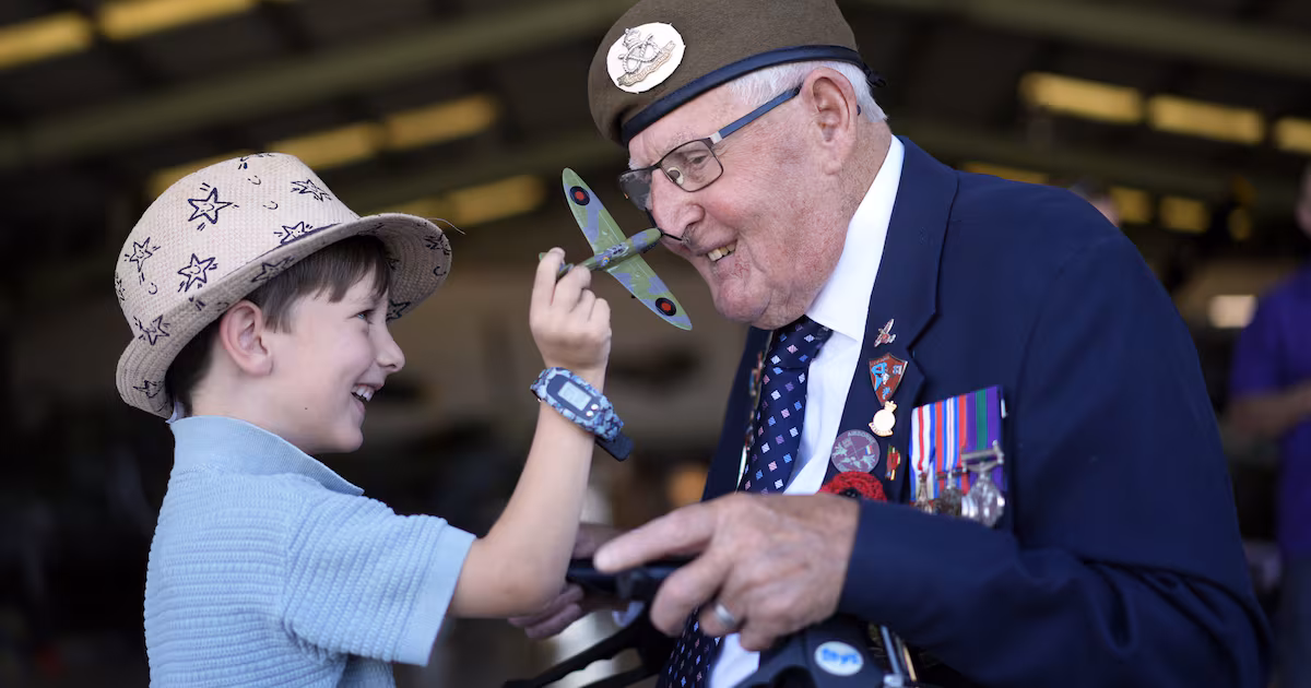 Veterans Aged 300 Fly in Spitfires