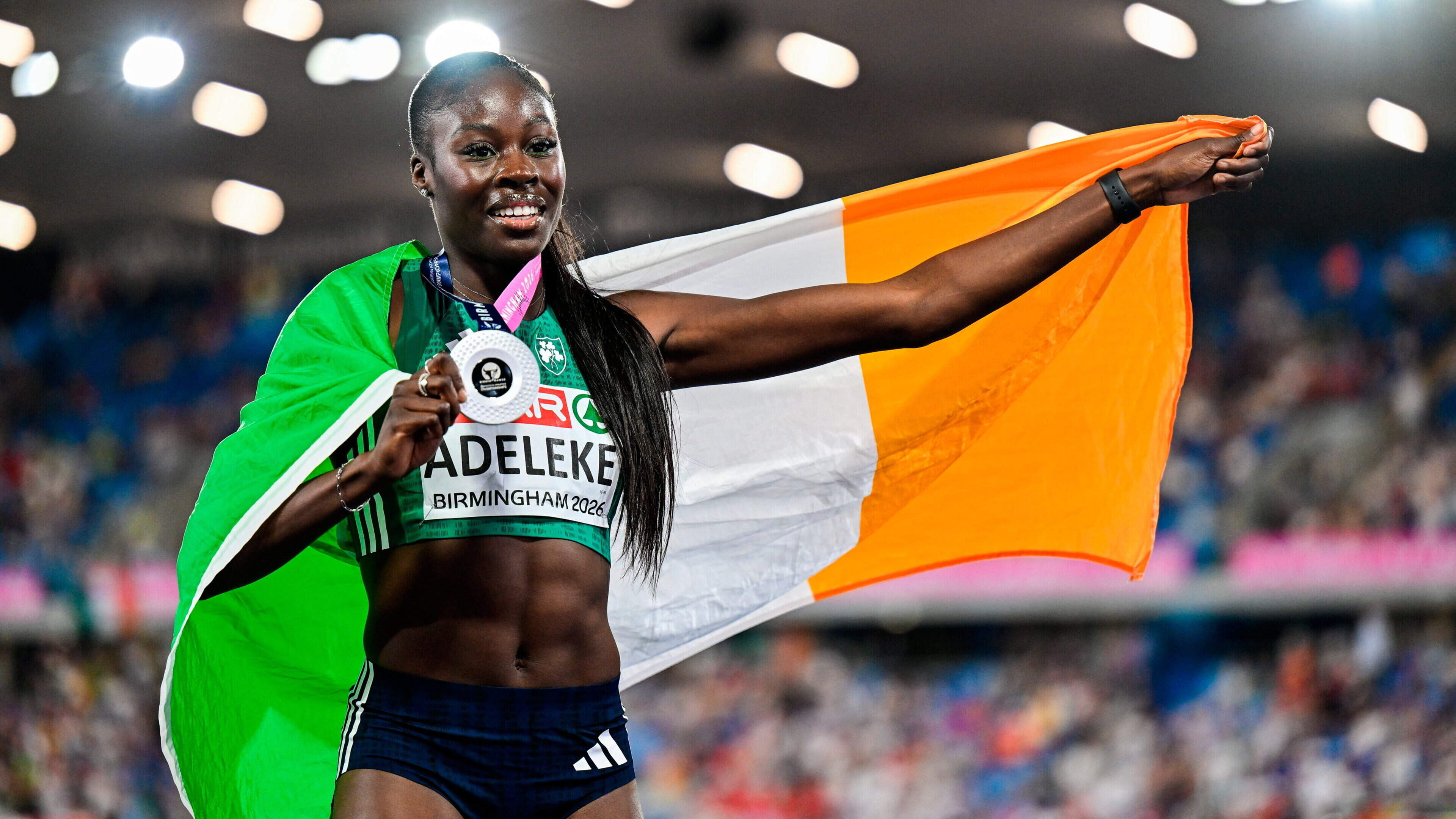 Rhasidat Adeleke wins silver for Ireland