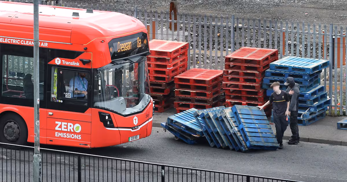 Blockade in Derry as Bonfire Pallets Obstruct Road
