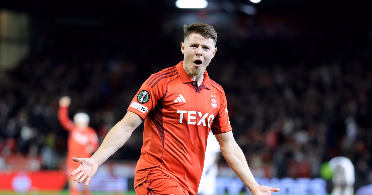 Kevin Nisbet scores twice in Aberdeen's cup victory