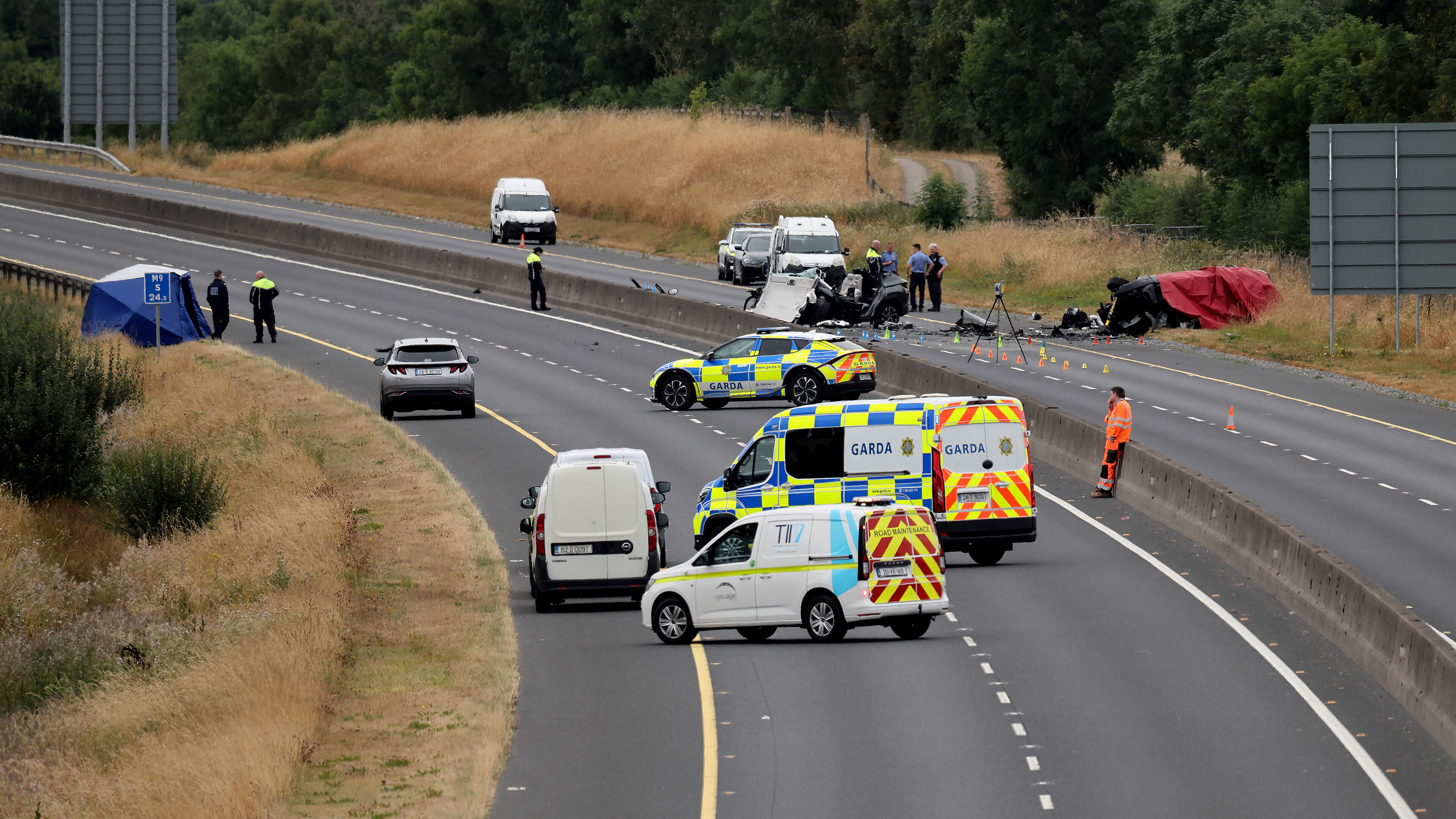 Four Killed in Wrong Way Crash on M9