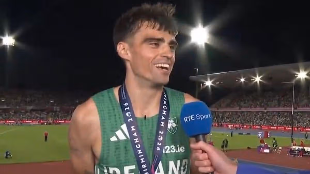 Euro hero Andrew Coscoran celebrates bronze medal