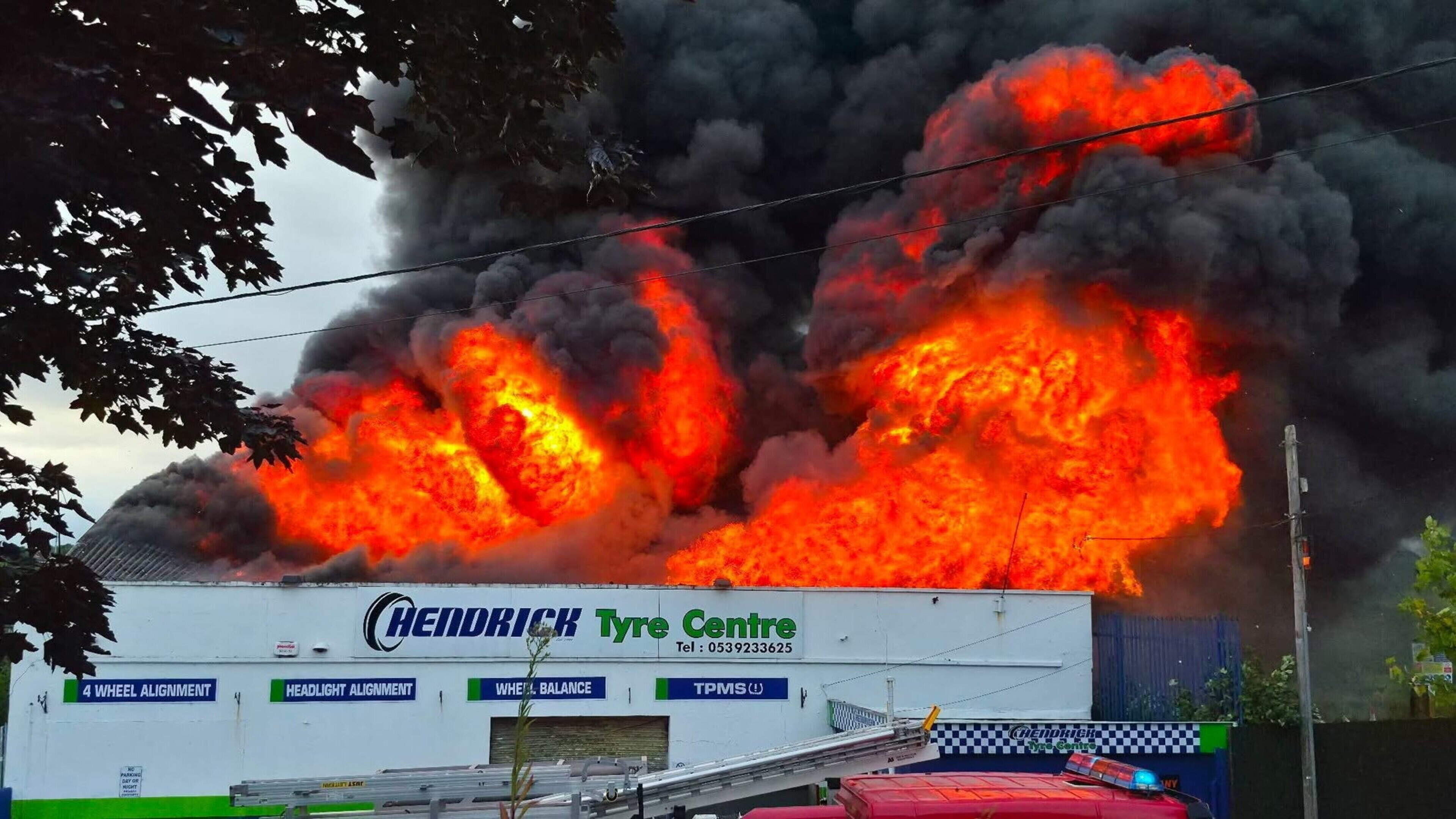 Wexford Fire Service Fights Major Blaze