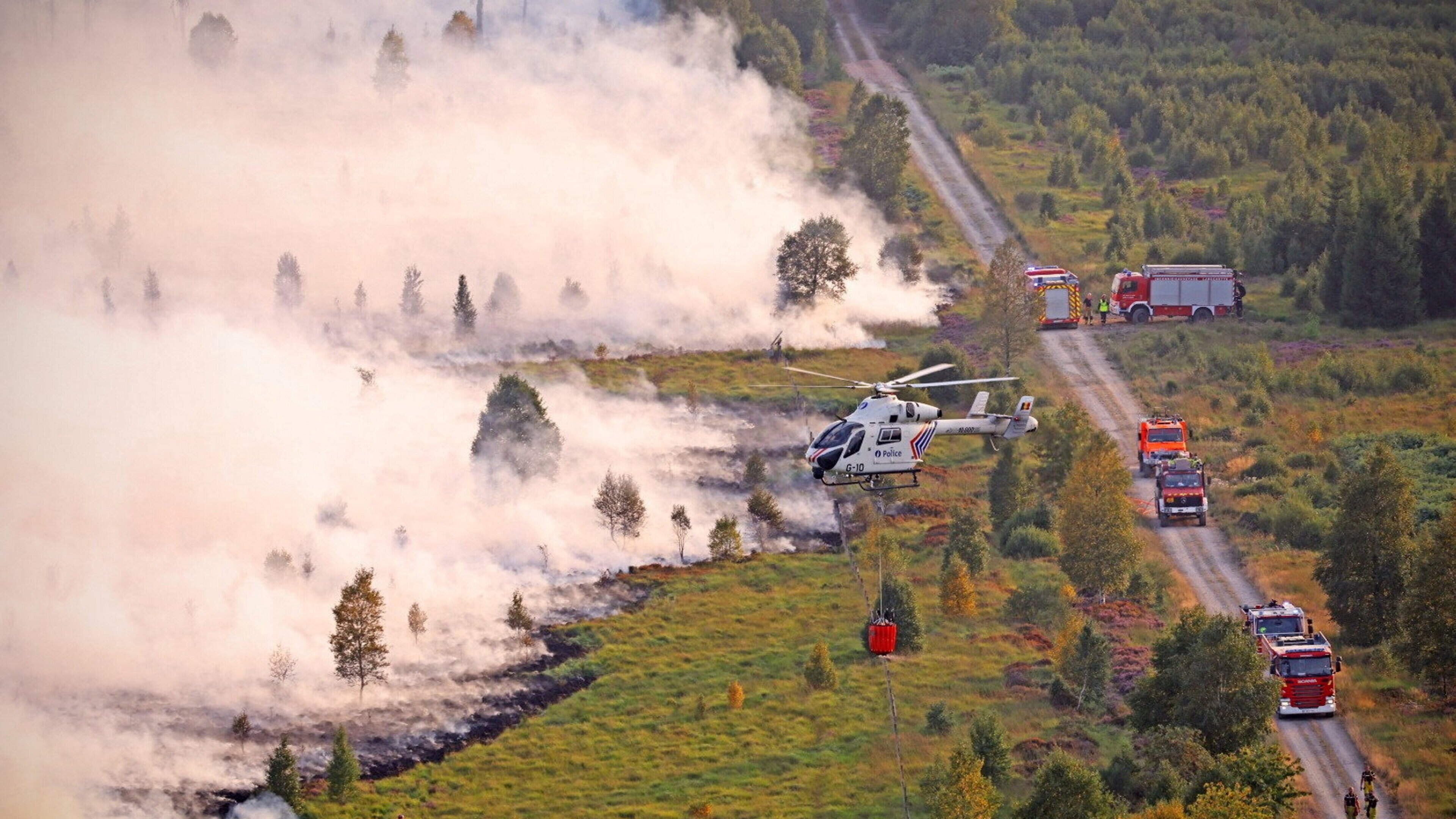 Rain Helps Contain Belgium Wildfire