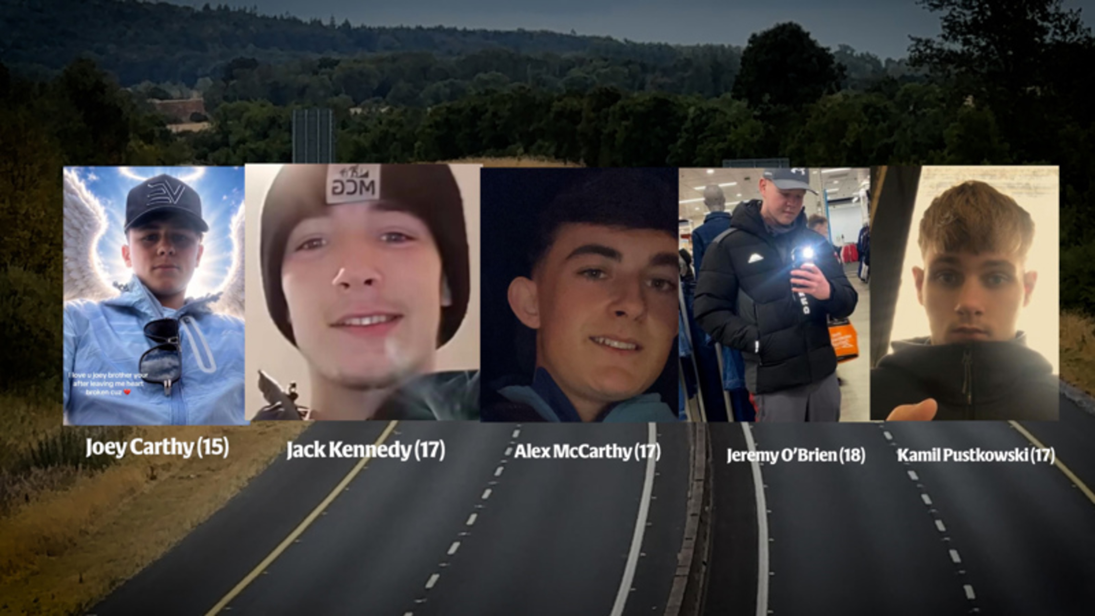 Teens killed in M9 motorway crash bragged online