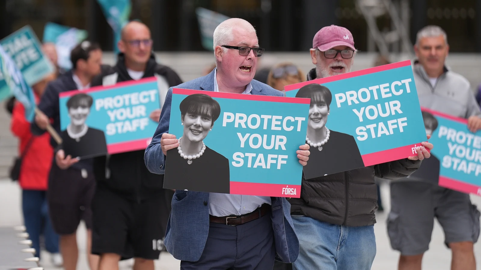 Oberstown Workers Picket Department of Children