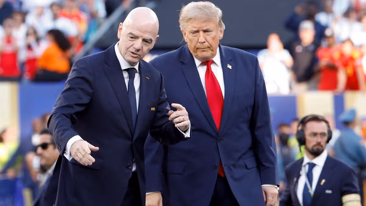 Football versus Infantino, Bezos, and Trump