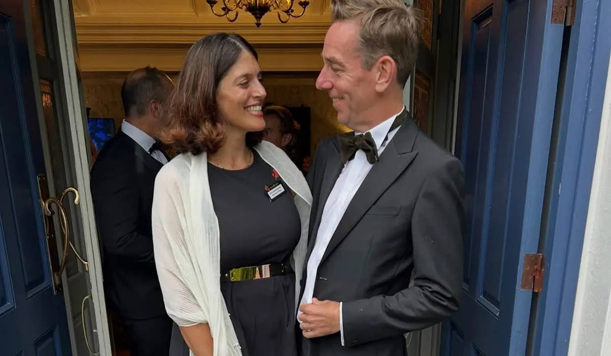 Ryan Tubridy and Clare Kambamettu at Rose of Tralee