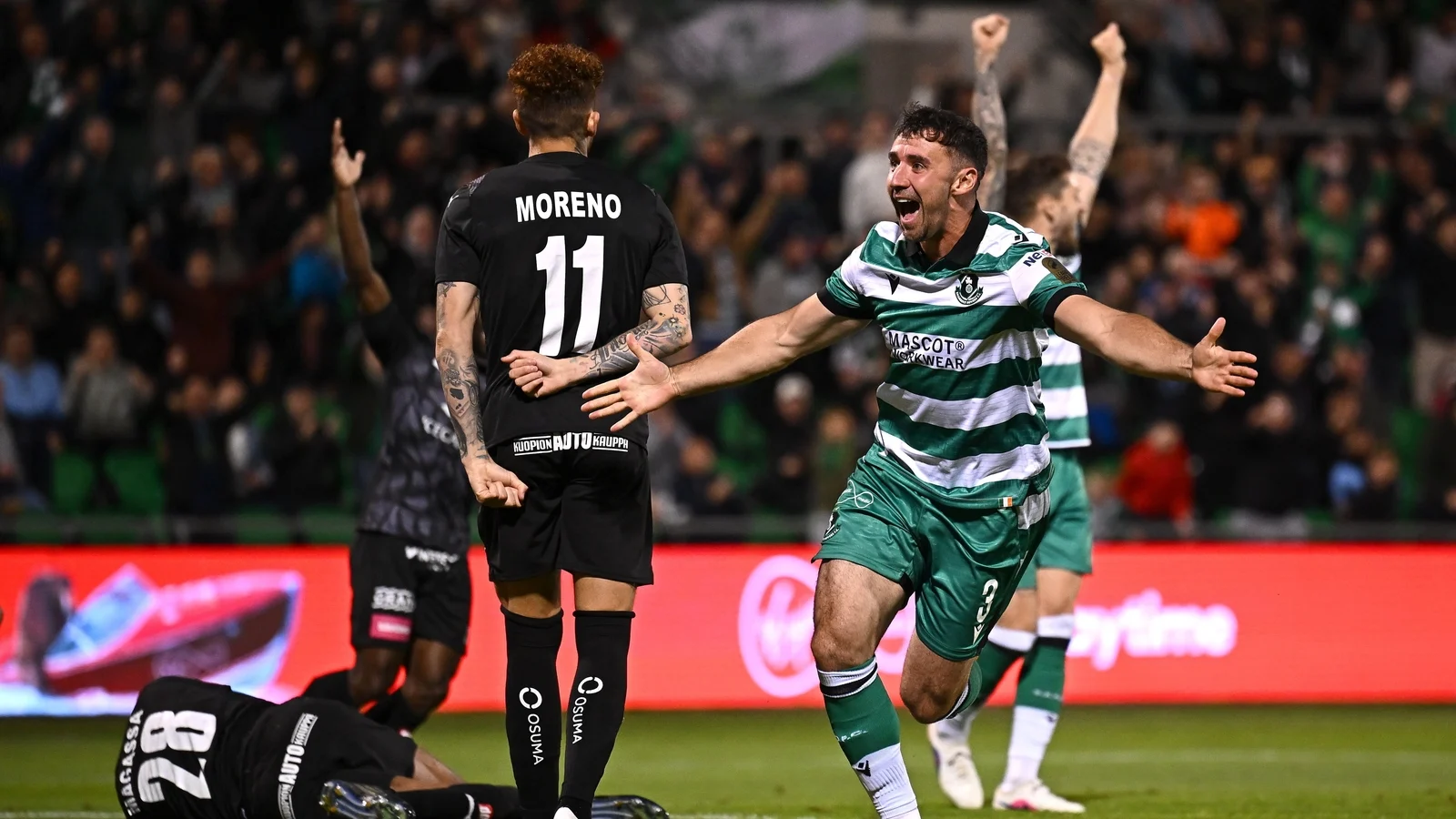 Shamrock Rovers draw with KuPS 1-1