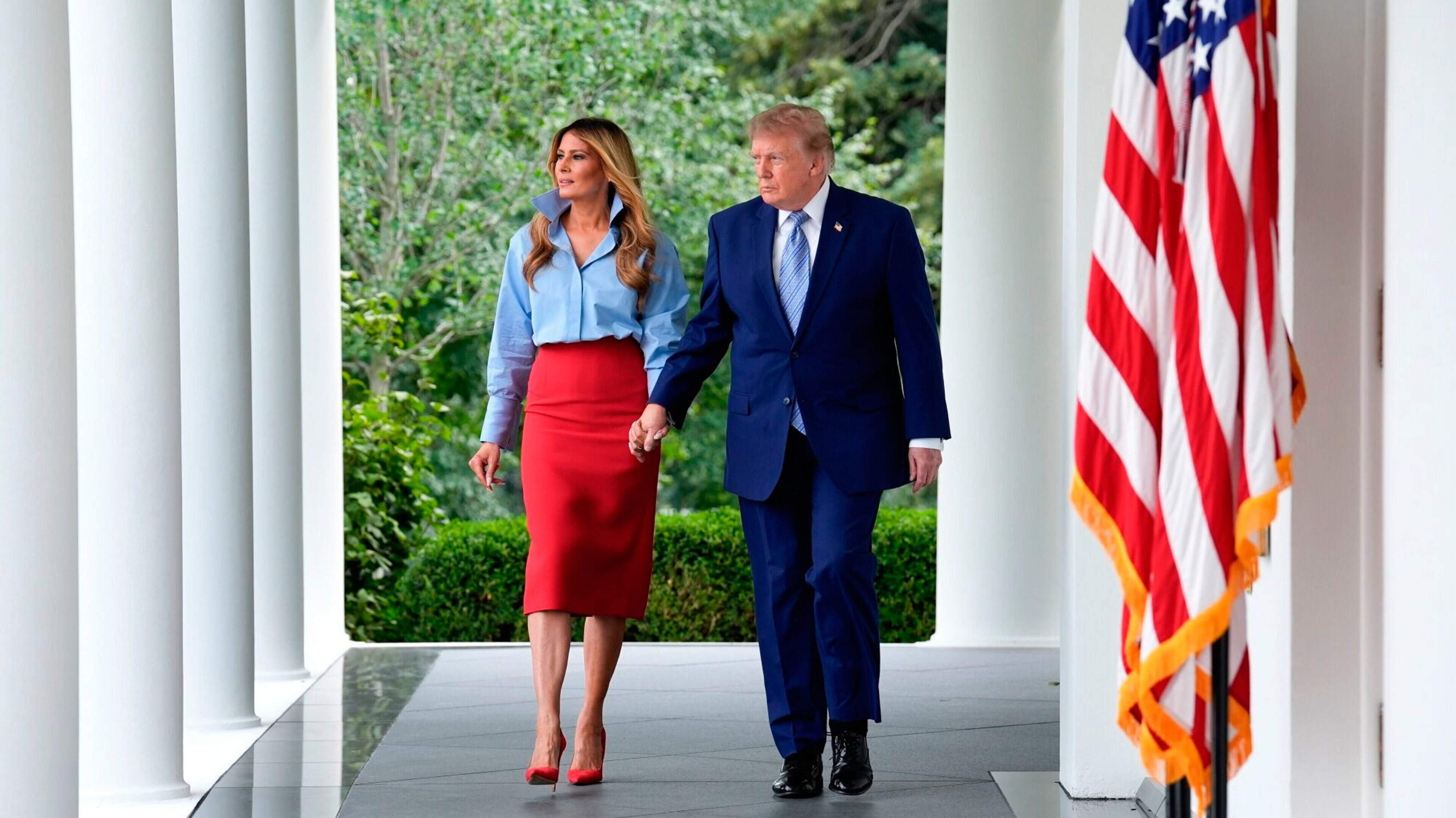 Melania Trump Returns to White House