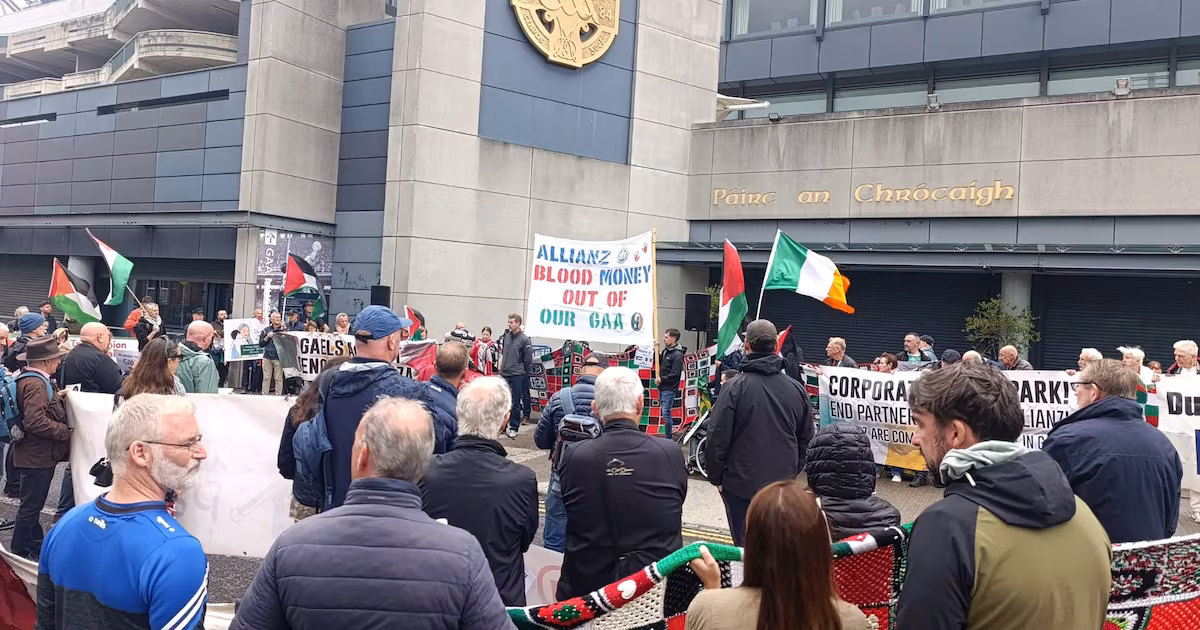 Pat Gilroy Protests GAA's Allianz Partnership