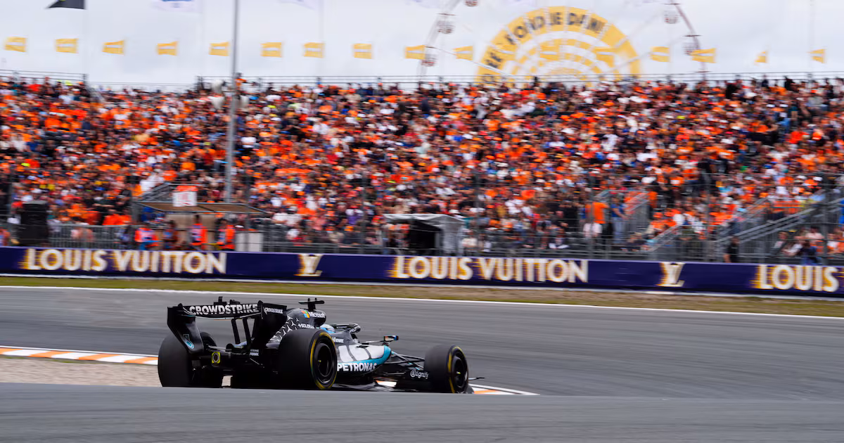 George Russell wins pole at Dutch Grand Prix